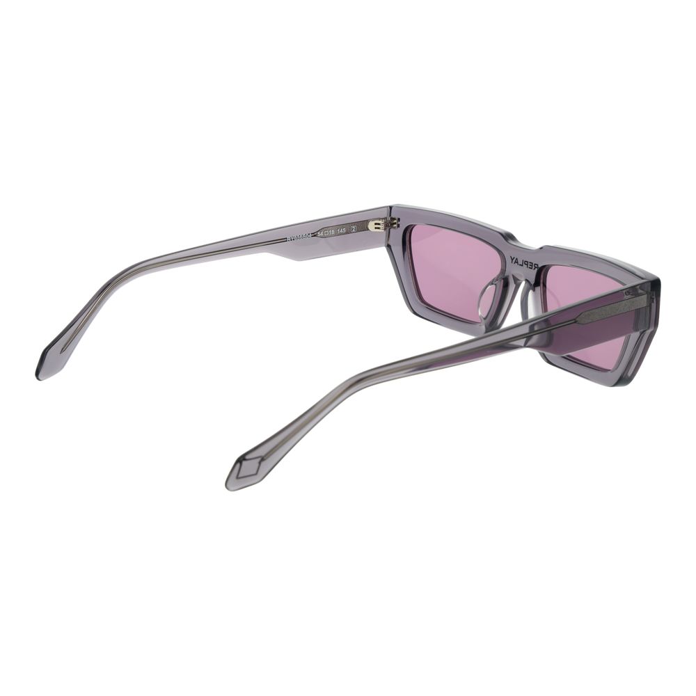 Replay Gray Plastic Sunglasses