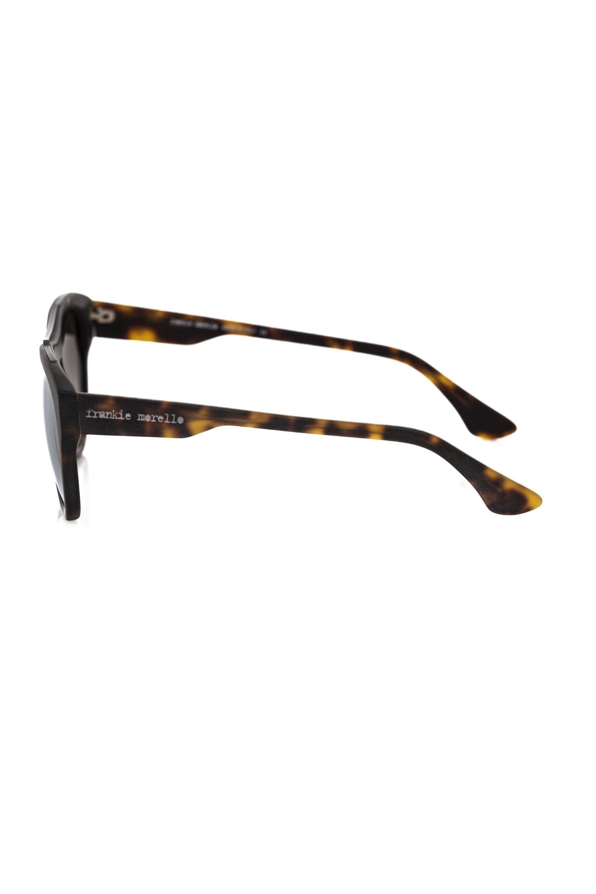 Frankie Morello Brown Acetate Mens Sunglasses