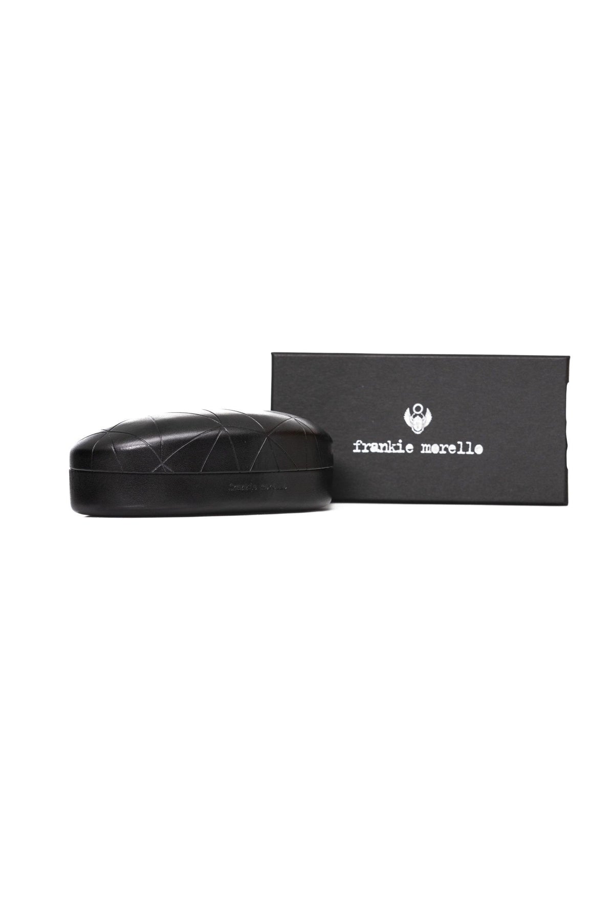 Frankie Morello Brown Acetate Mens Sunglasses