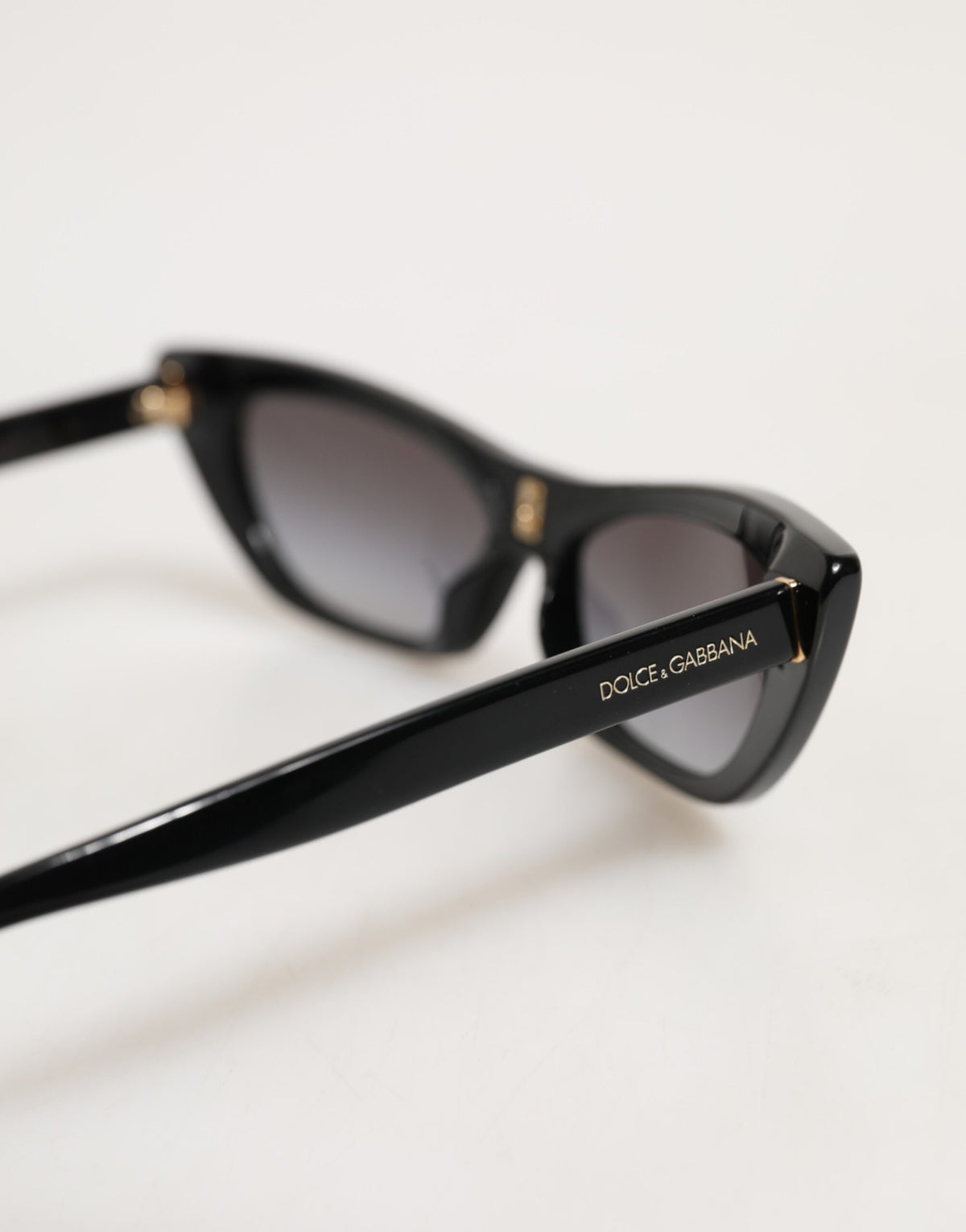 Dolce & Gabbana Black Re-Edition DNA Cat-Eye Frame Sunglasses