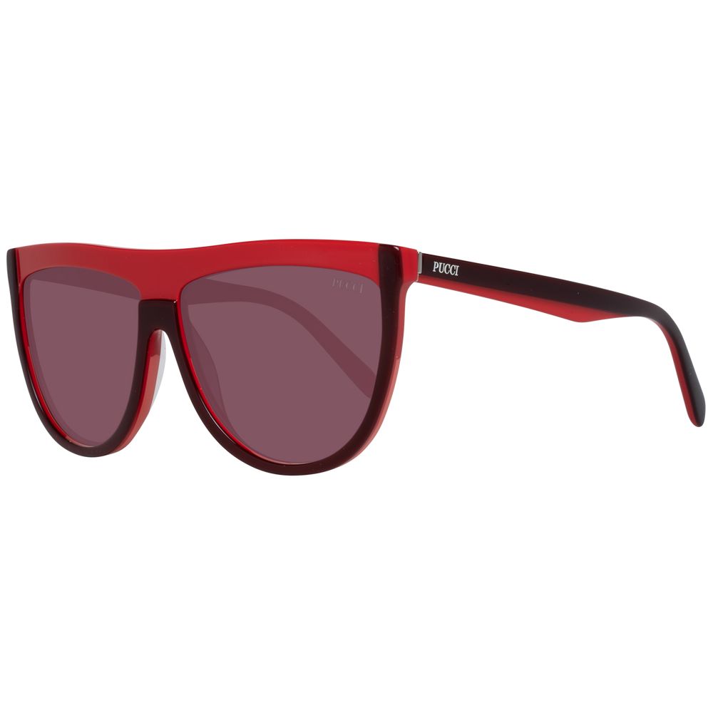 Emilio Pucci Burgundy Plastic Sunglasses