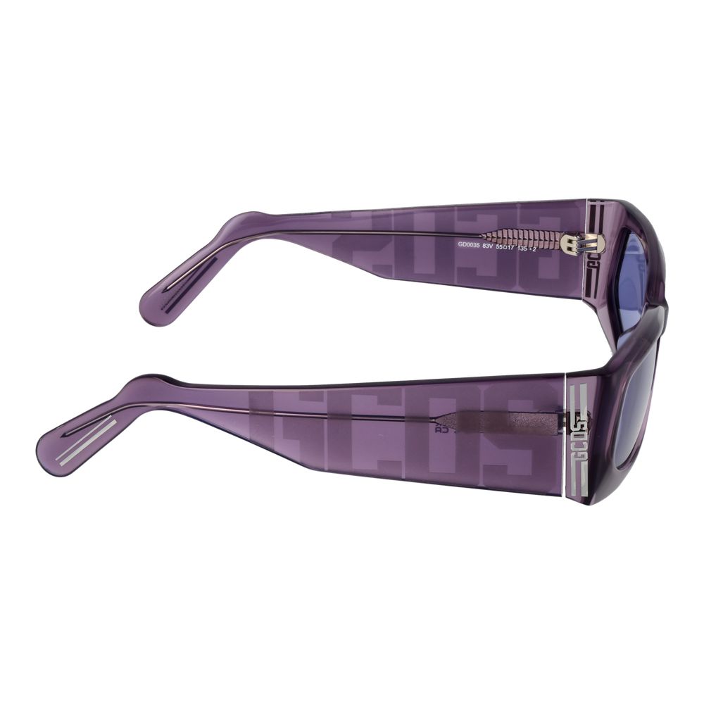 GCDS Purple Acetate Sunglasses
